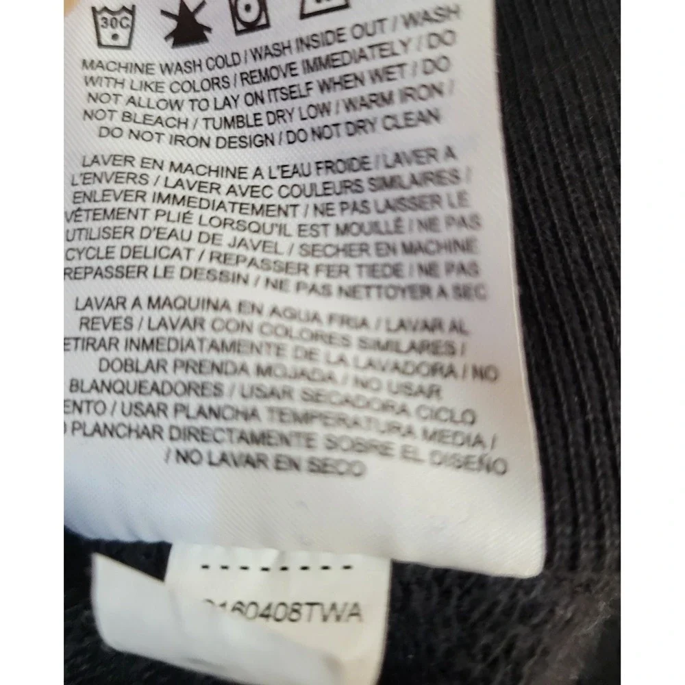 Vintage Mens Nike Sweatshirt Medium Logo‎ Swoosh Black Long Sleeve 0278 - Picture 6 of 8